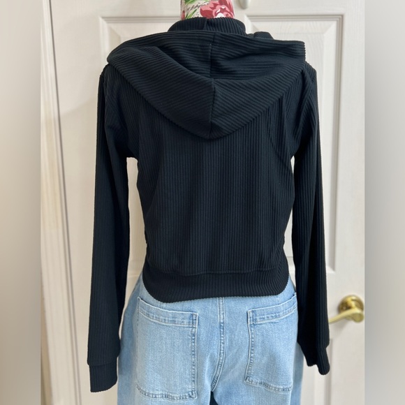 Hippie Rose Black hoodie - Picture 6 of 10